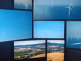 Abbildung von Windrädern