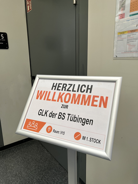 Schild für die GLK